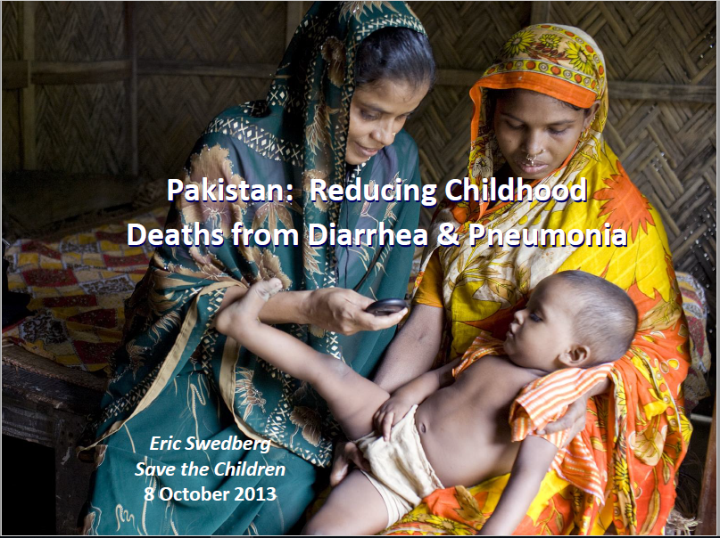 Diarrhea and Pneumonia Working Group Presentation Pakistan, Reducing